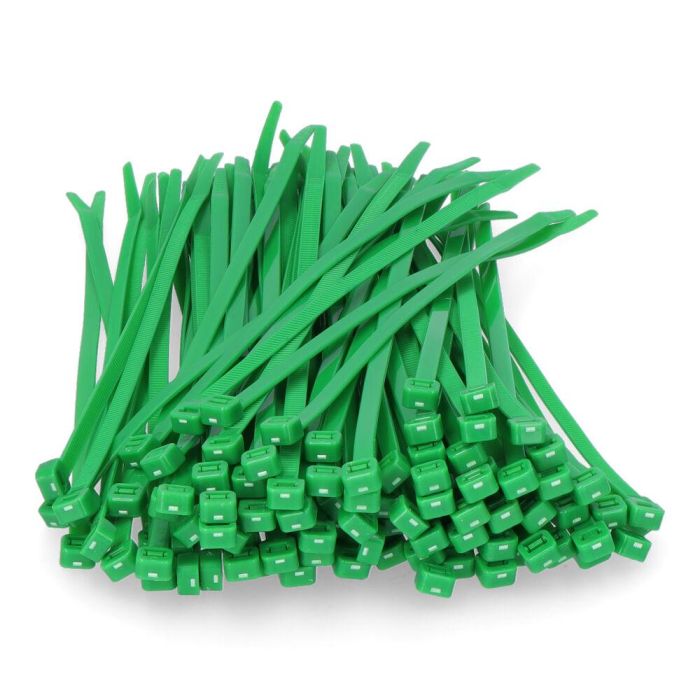 Edm Bridas verdes nylon 4,6 x 200 mm alta calidad - Paquete de 100 unidades 2
