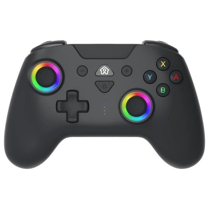 Subsonic SUB1709241283245 Mando inalámbrico para Nintendo Switch, LED programables, vibración, giroscopio, negro