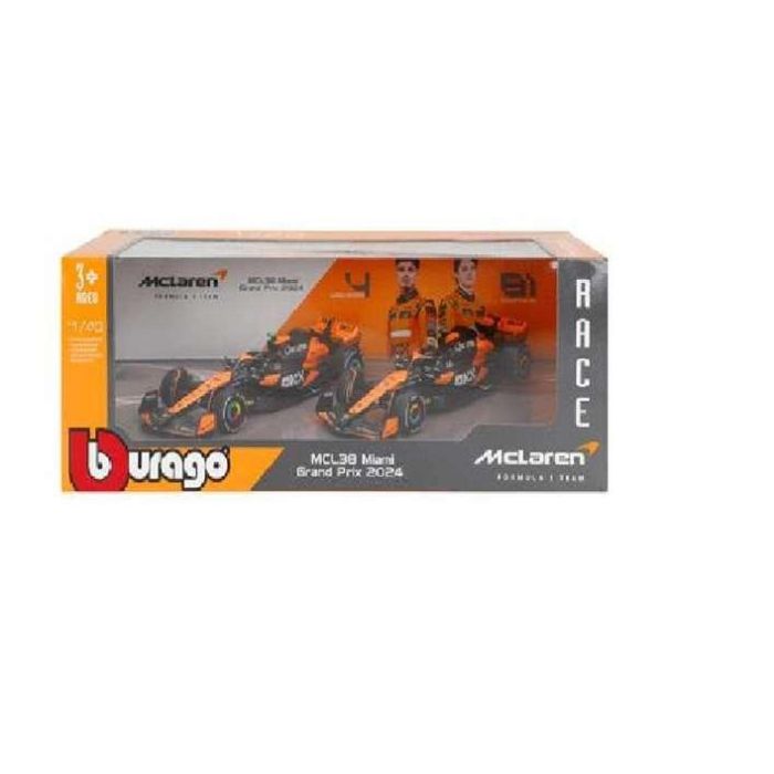 Set 2 coches metal burago f1 mclaren mcl38 escala 1:43. Set 2 coches metal burago f1 mclaren mcl38 escala 1:43.