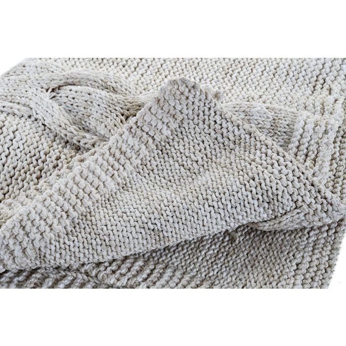 DKD Home Decor Plaid Alpino Coral 2 Unidades 133 x 1 x 154 cm 2