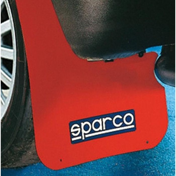 Sparco SP03791RS Faldillas para Coche Universales Rojas, Polietileno 1.5mm, 47x28cm, Pack 2 unidades, Protección contra Salpicaduras 0 Sparco SP03791RS Faldillas para Coche Universales Rojas, Polietileno 1.5mm, 47x28cm, Pack 2 unidades, Protección contra Salpicaduras 0