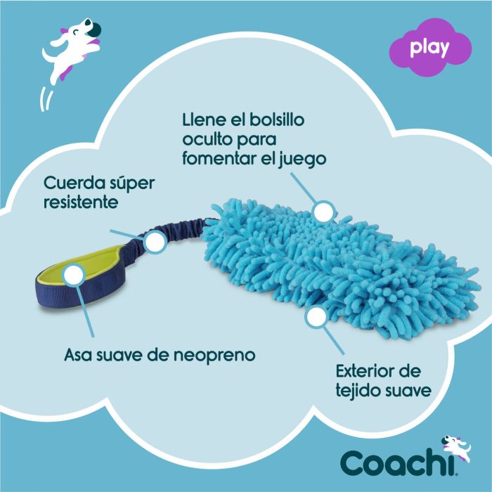 Juguete de adiestramiento Coachi TUGGI HIDE Azul 6