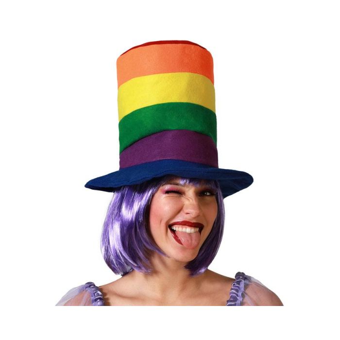 Sombrero Circo Payaso Multicolor Adulto