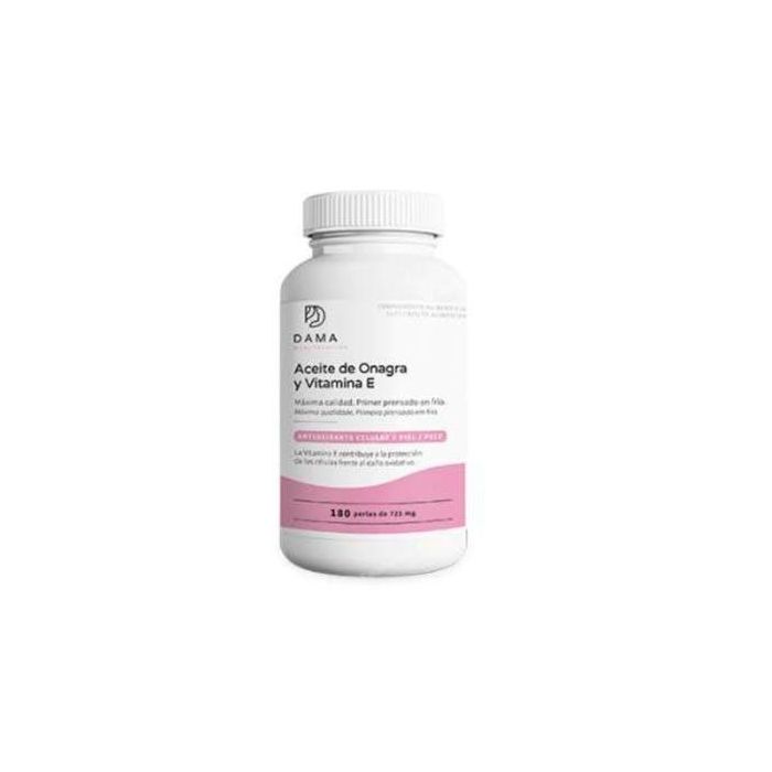 HERBORA Aceite de Onagra con Vit. E, Rico en Ácido Linoleico y GLA, 500 mg, 180 perlas