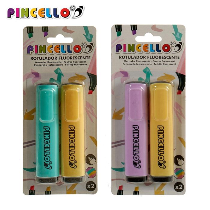 Set 2 Rotuladores Fluores Surtidos Col Paste Pincello 8X2CM (72 Unidades) 2 Set 2 Rotuladores Fluores Surtidos Col Paste Pincello 8X2CM (72 Unidades) 2