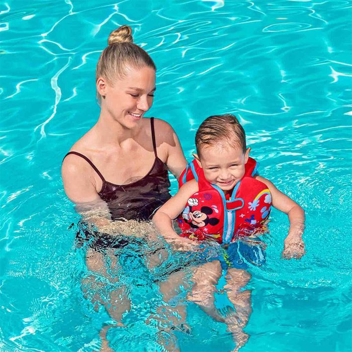 Bestway Chaleco Disney Mickey Mouse UPF 50+ 51 cm +1 a 3 Años Piscina y Playa 09101 17 Bestway Chaleco Disney Mickey Mouse UPF 50+ 51 cm +1 a 3 Años Piscina y Playa 09101 17