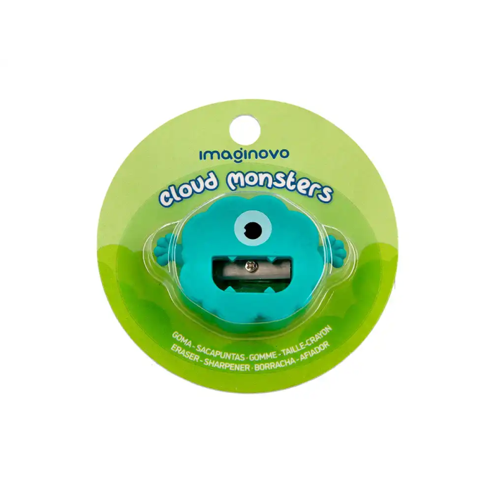 Imaginovo Goma de borrar Monstruo con Sacapuntas Colores Surtidos Fantasía Escolar 1
