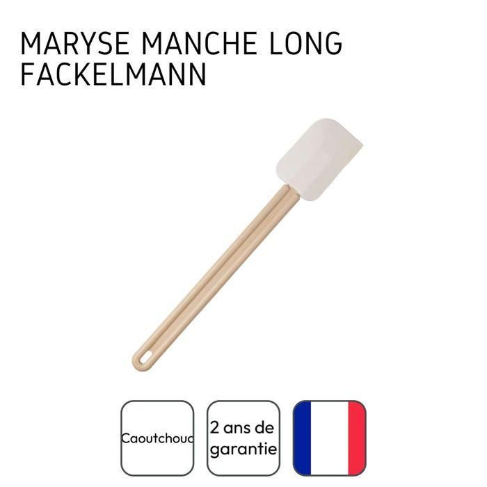 Juego de 2 espátulas para hornear y cocinar - FACKELMANN - Mango de resina - 42 cm 3 Juego de 2 espátulas para hornear y cocinar - FACKELMANN - Mango de resina - 42 cm 3