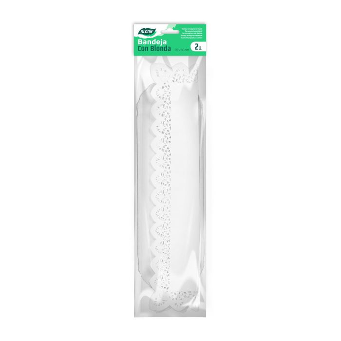 Set de 2 Bandejas Brazo Blonda 10x36 cm Algon (48 Cajas) 1 Set de 2 Bandejas Brazo Blonda 10x36 cm Algon (48 Cajas) 1