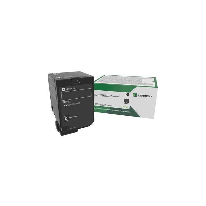 Lexmark CS/CX827 Cartucho Tóner Negro 20K Return Program Original, Tecnología Unison, para impresoras Lexmark CS y CX827