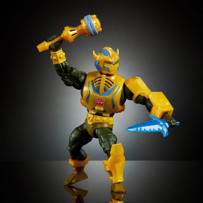 Figura Man-At-Arms Bumblebee Transformers Masters of the Universe 14cm 2