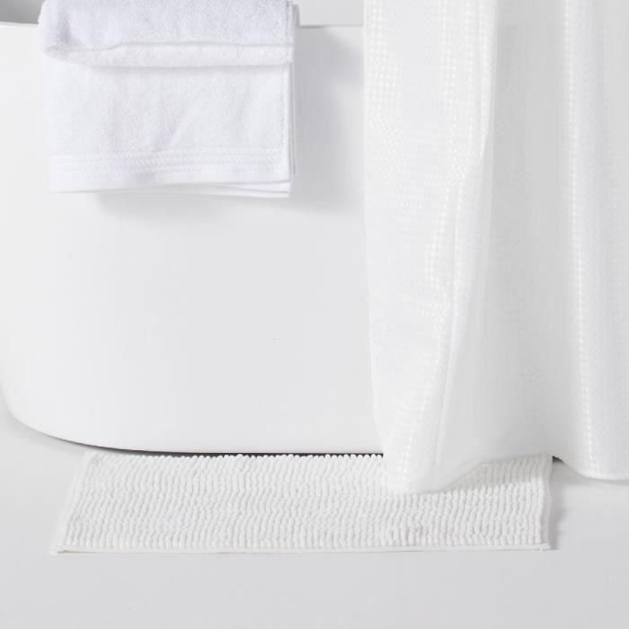 Today TOD3574641271275 Conjunto de ducha con Cesta, Tapete y Cortina - Blanco 1