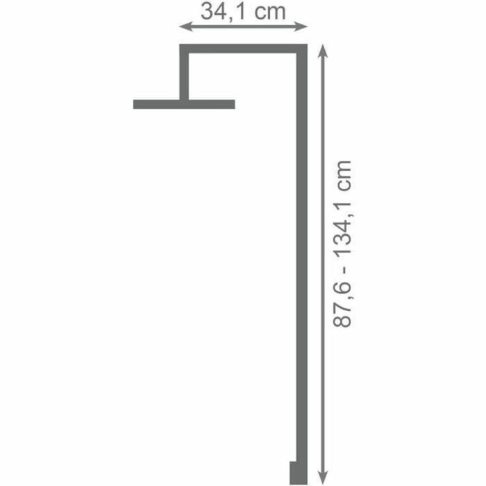 Edouard Rousseau EDO3047404001995 Columna de Ducha Termostática Doddy Latón Cepillado 1