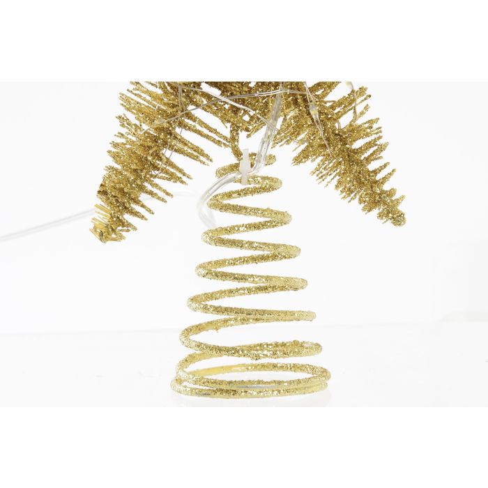 DKD Home Decor Estrella de Navidad Alpina con LED Dorado, 18x5x20 cm, para Árbol, Funciona con Pilas AA (Pack de 6 Unidades) 3 DKD Home Decor Estrella de Navidad Alpina con LED Dorado, 18x5x20 cm, para Árbol, Funciona con Pilas AA (Pack de 6 Unidades) 3