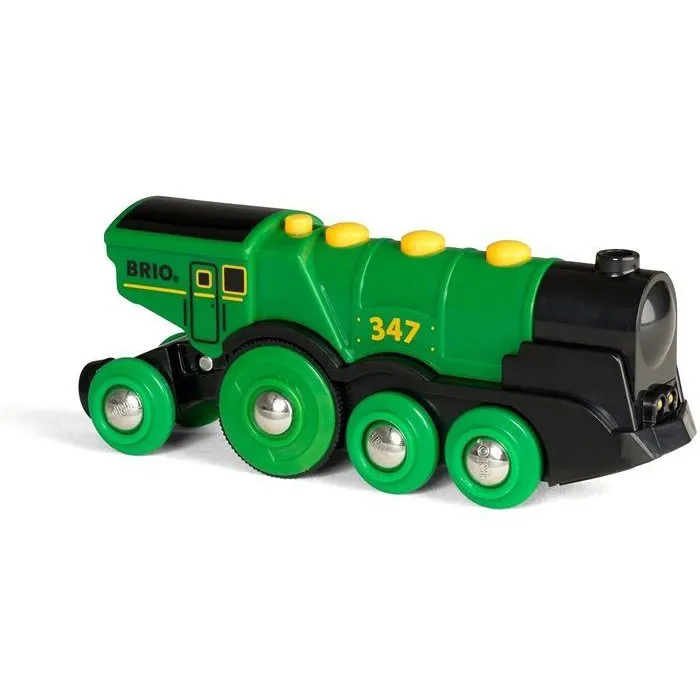 Brio World 33593 Potente Locomotora Verde a Baterías Juguete de Madera 2