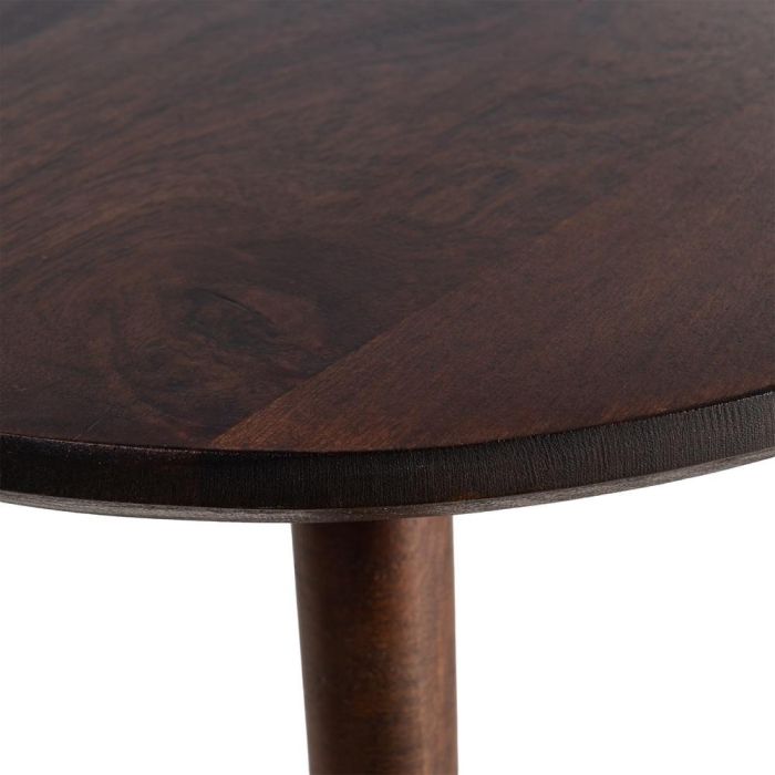 Mesita Marrón Oscuro Madera de Mango 50 X 50 X 55 cm