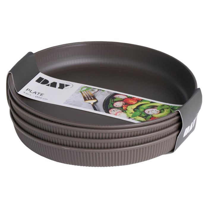 Day Juego De 4 Platos Diámetro 20 cm Polipropileno 5 Day Juego De 4 Platos Diámetro 20 cm Polipropileno 5