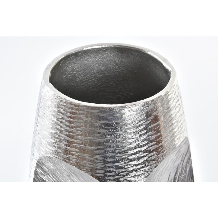 Jarron Moderno DKD Home Decor Plateado 19 x 31 x 19 cm 2 Jarron Moderno DKD Home Decor Plateado 19 x 31 x 19 cm 2