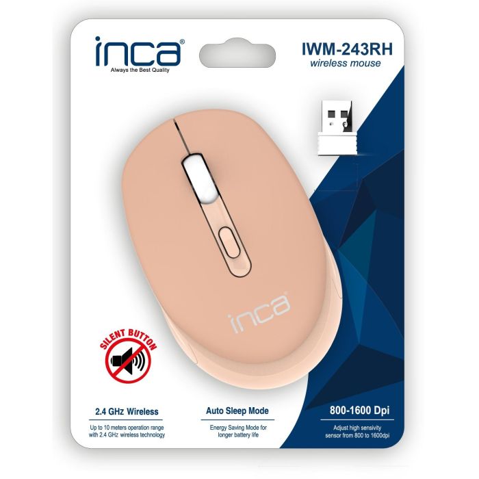 INCA Maus IWM-243RH 1600 DPI,CANDY DESIGN Creme, 2,4GHz 5 INCA Maus IWM-243RH 1600 DPI,CANDY DESIGN Creme, 2,4GHz 5