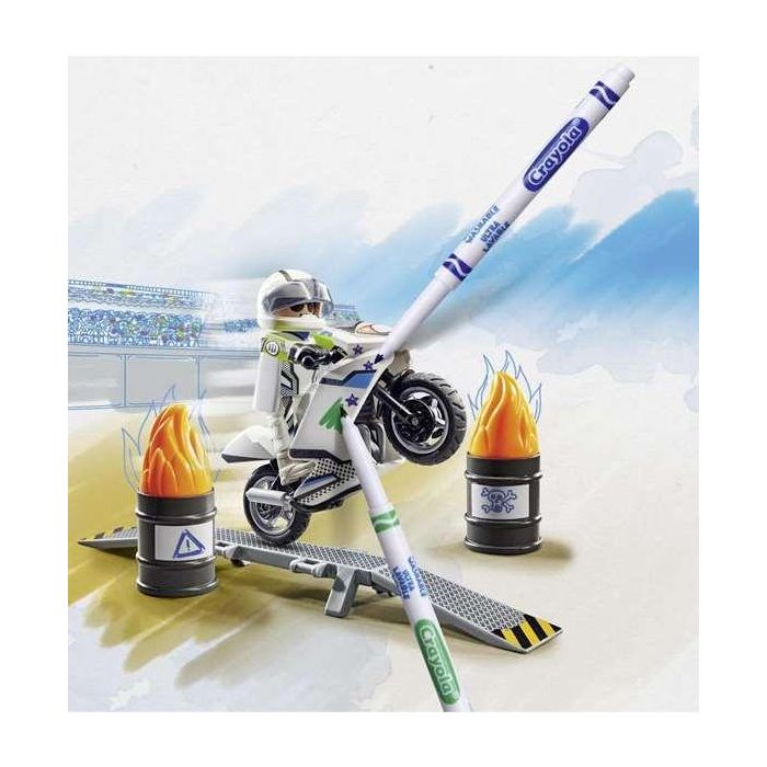 Playmobil Moto 71377 para Colorear y Personalizar con Rotuladores Incluidos +4 Años 1
