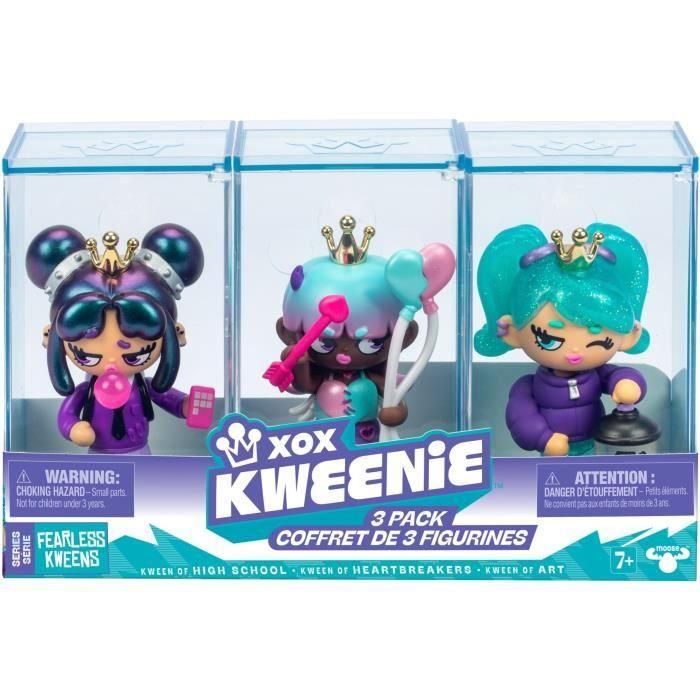 Pack de muñecas - XOX KWEENIE - Serie Fearless - 13 cm - 3 muñecas incluidas - Acabados únicos 5 Pack de muñecas - XOX KWEENIE - Serie Fearless - 13 cm - 3 muñecas incluidas - Acabados únicos 5