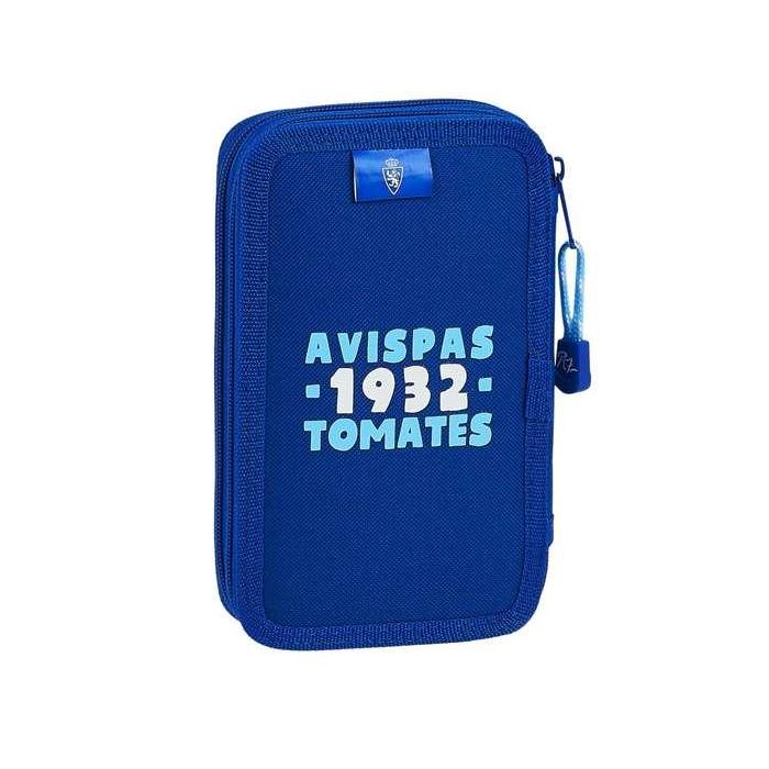 Plumier Doble Real Zaragoza Azul 12.5 x 19.5 x 4 cm (28 piezas) 2