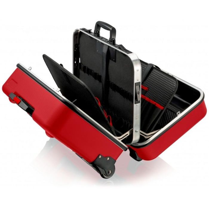 Knipex 98 99 15 LE Caja de herramientas rígida BIG Twin Move, Aluminio/Plástico, Rojo, 38 L, hasta 30 kg