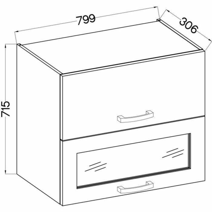 Mueble de cocina Gris 80 x 31,6 x 72 cm 3