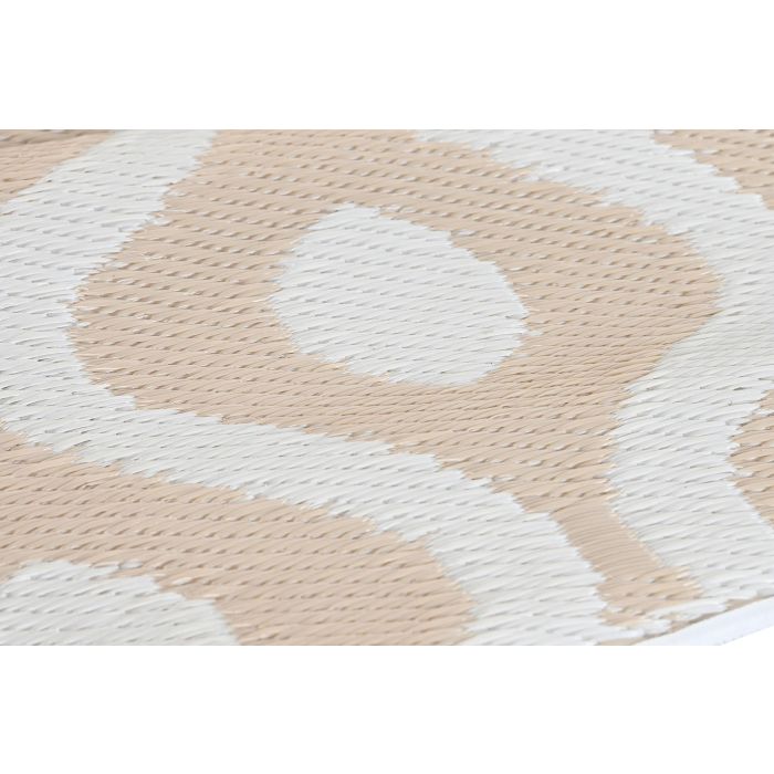 DKD Home Decor Alfombra de PP, 150x150x1 cm, Pack de 6 Unidades con Colores Surtidos Beige, Gris y Blanco Aleatoriamente 2