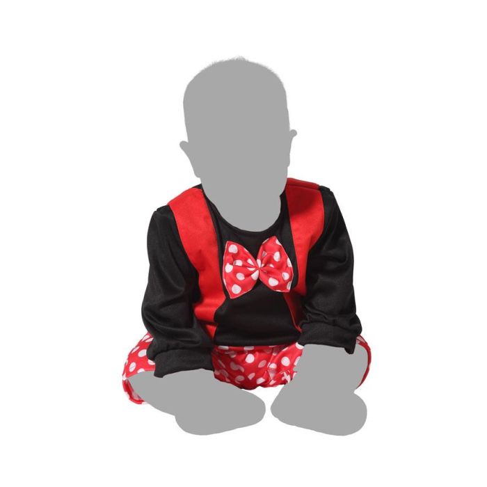 Disfraz Ratoncito Cuento Bebé 24 Meses Mono Completo Pantalones Rojos Lunares Blancos