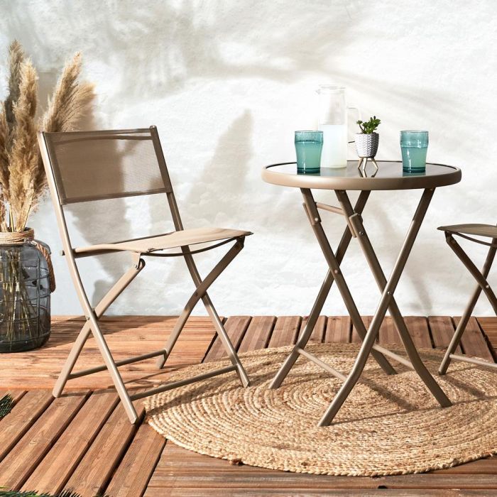 Silla Plegable Elba Beige Home Deco Factory 6 Silla Plegable Elba Beige Home Deco Factory 6