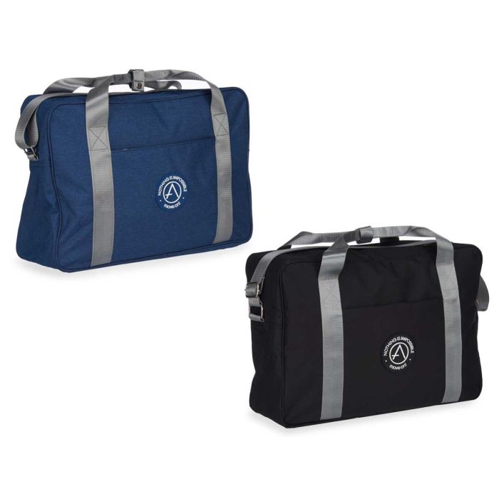 Bolsa Viaje Asa Surt Azul Negro Berilo 14X34CM (12 Unidades) 1 Bolsa Viaje Asa Surt Azul Negro Berilo 14X34CM (12 Unidades) 1