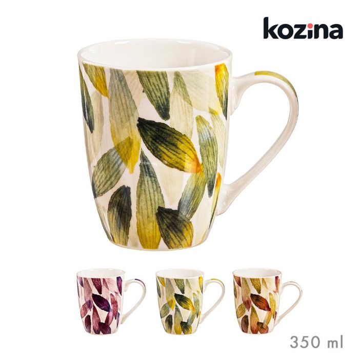 Kozina Taza Plumas Colores Surtidos 340 ml 0 Kozina Taza Plumas Colores Surtidos 340 ml 0