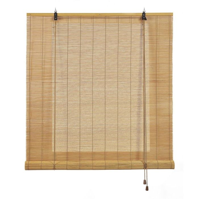 Cintacor Stor enrollable bambú ocre mango 120x175cm - Incluye alcayatas y seguridad infantil
