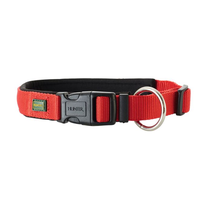Hunter Collar para Perro Neopren Vario Plus, Acolchado de Neopreno y Nylon Resistente, Rojo, Cuello 28-30 cm, Ancho 15 mm, Ideal Uso Diario 2 Hunter Collar para Perro Neopren Vario Plus, Acolchado de Neopreno y Nylon Resistente, Rojo, Cuello 28-30 cm, Ancho 15 mm, Ideal Uso Diario 2
