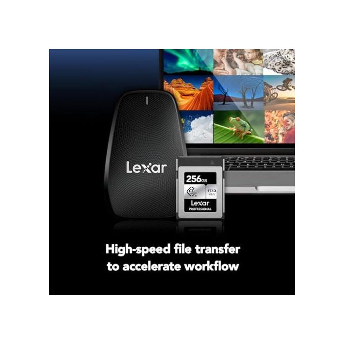 Lexar LCXEXSL256G-RNENG Tarjeta CFexpress Tipo B Profesional Silver, 256 GB, Lectura 1750MB/s, Escritura 1300MB/s 1