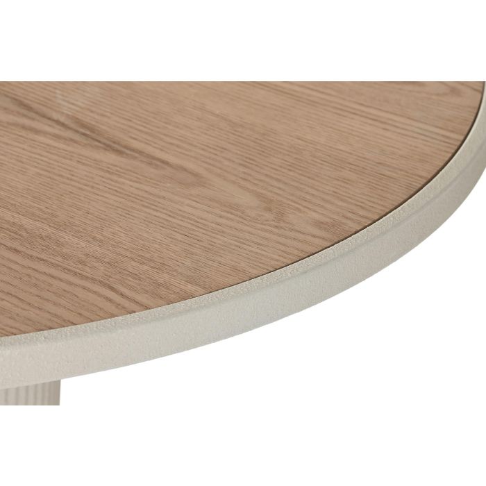 Mesita Auxiliar Moderno DKD Home Decor Natural Beige 75 x 75.5 x 75 cm 2 Mesita Auxiliar Moderno DKD Home Decor Natural Beige 75 x 75.5 x 75 cm 2