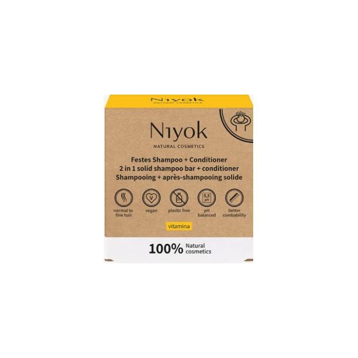 Champu + Acondicionador Solido Vitamina 80 Gr Champu + Acondicionador Solido Vitamina 80 Gr
