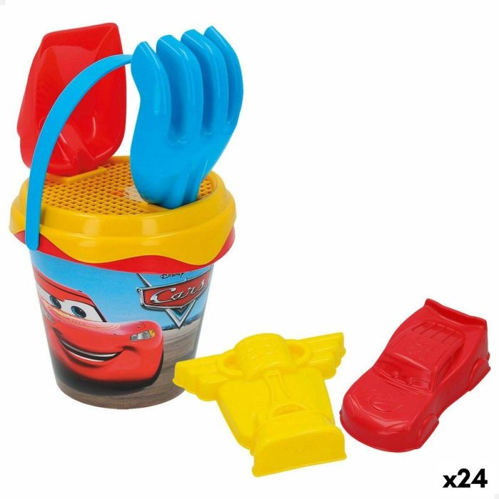 Set de Juguetes de Playa Cars Ø 14 cm (24 Unidades)