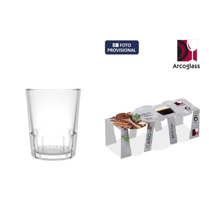 Set 6 Vasos Carajillo 11Cl Cairo Ag - Inde (24 Cajas) Set 6 Vasos Carajillo 11Cl Cairo Ag - Inde (24 Cajas)