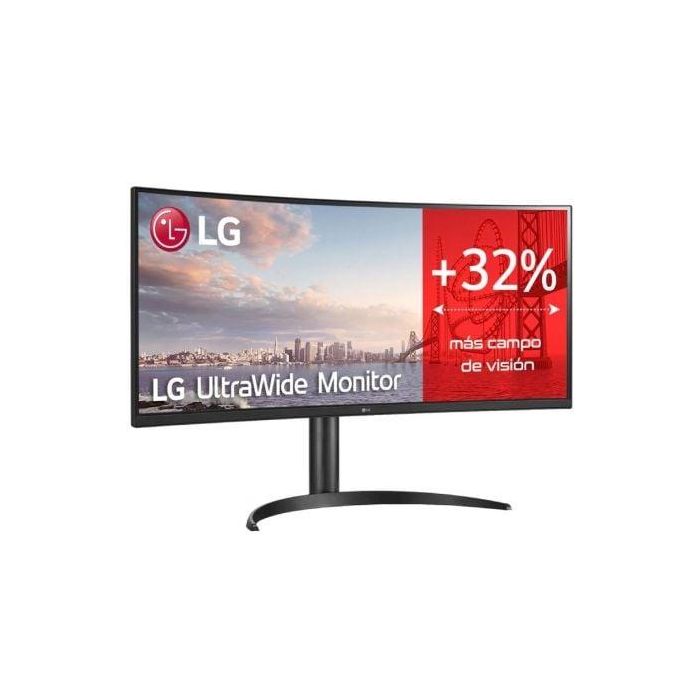LG 34WQ75C-B Monitor Ultrapanorámico Curvo 34" WQHD IPS. USB-C 90W, HDMI, DisplayPort, AMD FreeSync, Regulable, Negro 1 LG 34WQ75C-B Monitor Ultrapanorámico Curvo 34" WQHD IPS. USB-C 90W, HDMI, DisplayPort, AMD FreeSync, Regulable, Negro 1