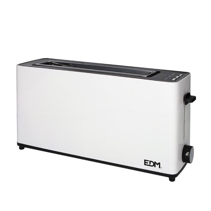 Edm Tostadora 1ranura larga White Design 900W, Blanco, 7 Posiciones de Tostado, Bandeja Recogemigas 0 Edm Tostadora 1ranura larga White Design 900W, Blanco, 7 Posiciones de Tostado, Bandeja Recogemigas 0