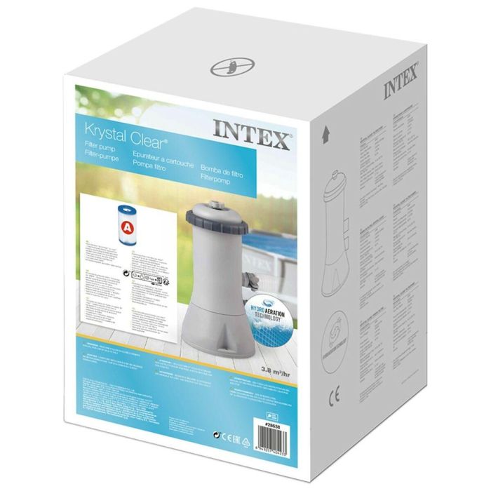 Depuradora para Piscina Intex Krystal Clear 99 W 3785 l/h 4 Unidades 1 Depuradora para Piscina Intex Krystal Clear 99 W 3785 l/h 4 Unidades 1