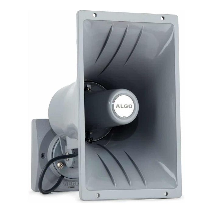 ALGO Altavoz IP Horn 8186, Altavoz para Exteriores IP66, 8W, Gris, Alámbrico, Alimentación PoE, 1 Vía, Montable en Techo/Pared 1