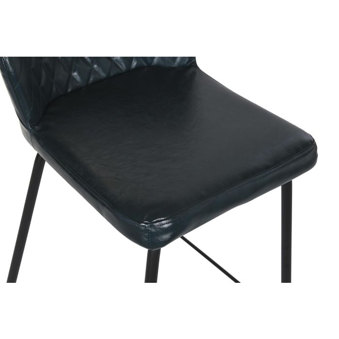 DKD Home Decor Taburete Vintage Azul Petroleo Metal y Pu 42.5 x 81.5 x 40 cm 1 DKD Home Decor Taburete Vintage Azul Petroleo Metal y Pu 42.5 x 81.5 x 40 cm 1