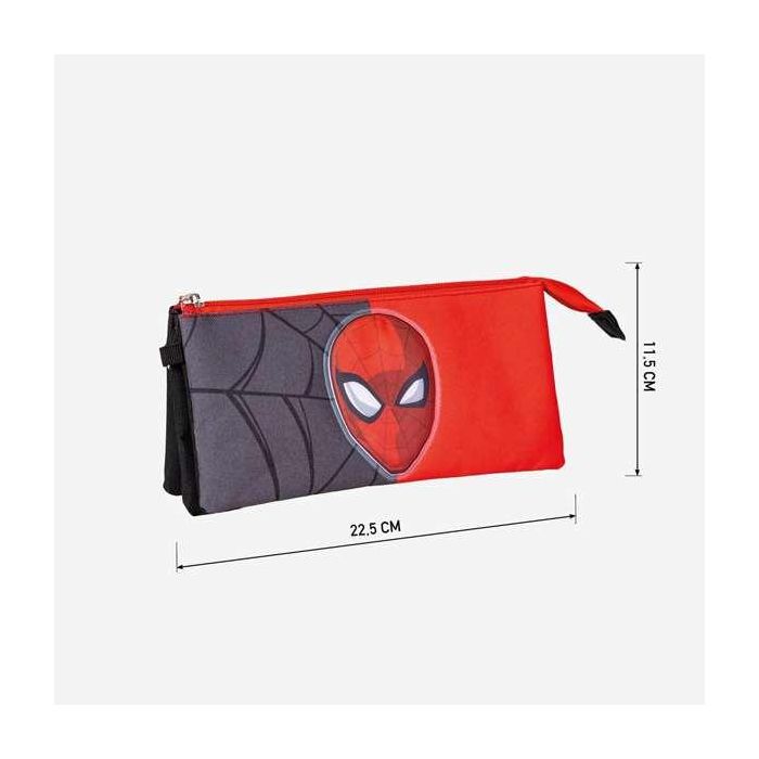 Estuche portatodo 3 compartimentos spiderman 2