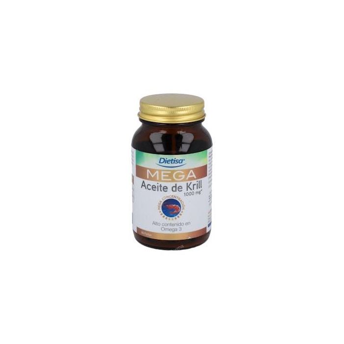 DIETISA Omega Mega Krill 60 cápsulas. Aceite de Krill y Omega 3 para el corazón