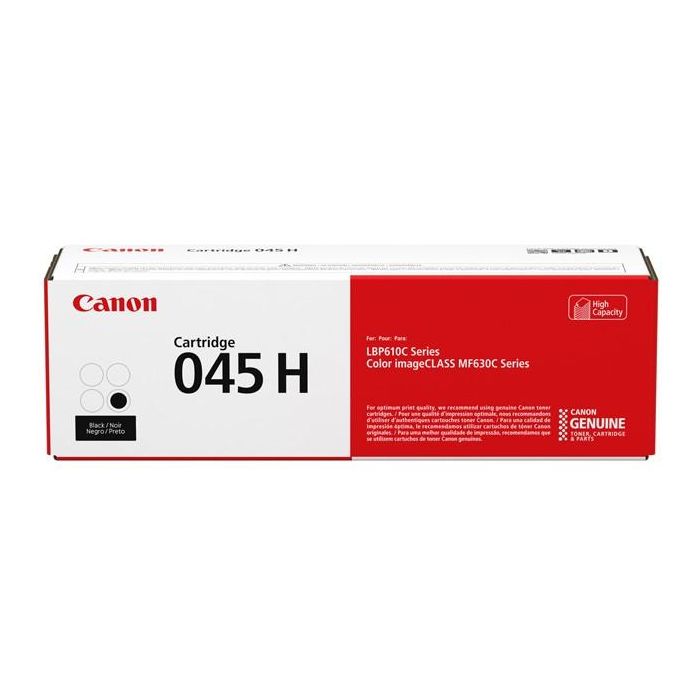 Canon Toner Negro 045Hbk para Impresoras LBP611-613, Negro, 2.800 Páginas