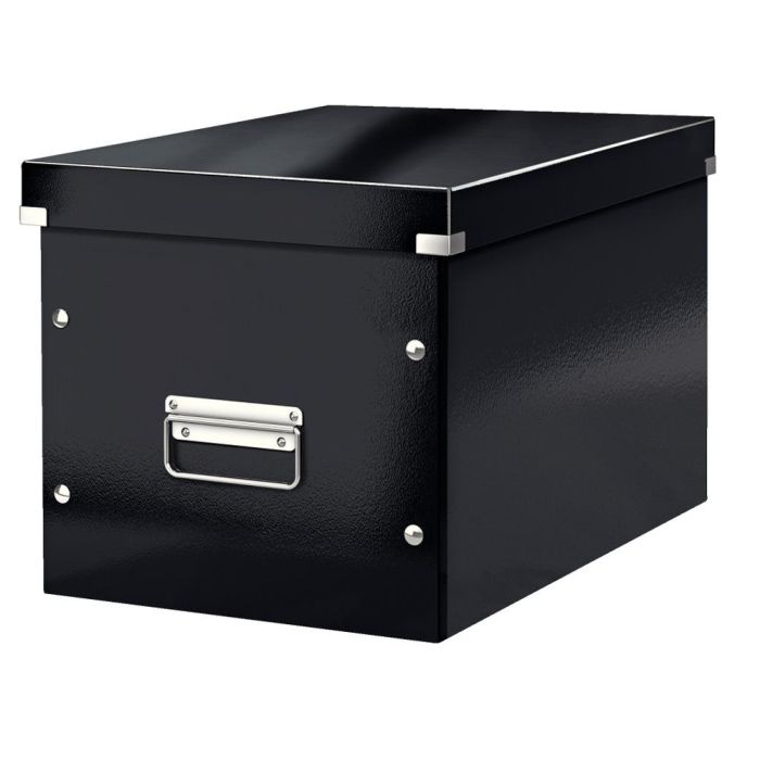 Caja Almacenamiento Leitz Click & Store Cubica Grande Color Negro 320x360x310 mm