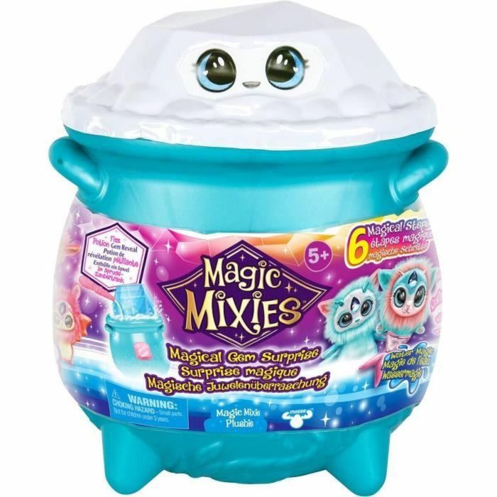 Juego de Magia - MAGIC MIXIES - Caldero Mágico de Elementos AGUA - Crea tu Mixie con Polvo Espumoso y Cristal Mágico